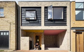 Crest bricks brings life back to 1970s garage development in South London
