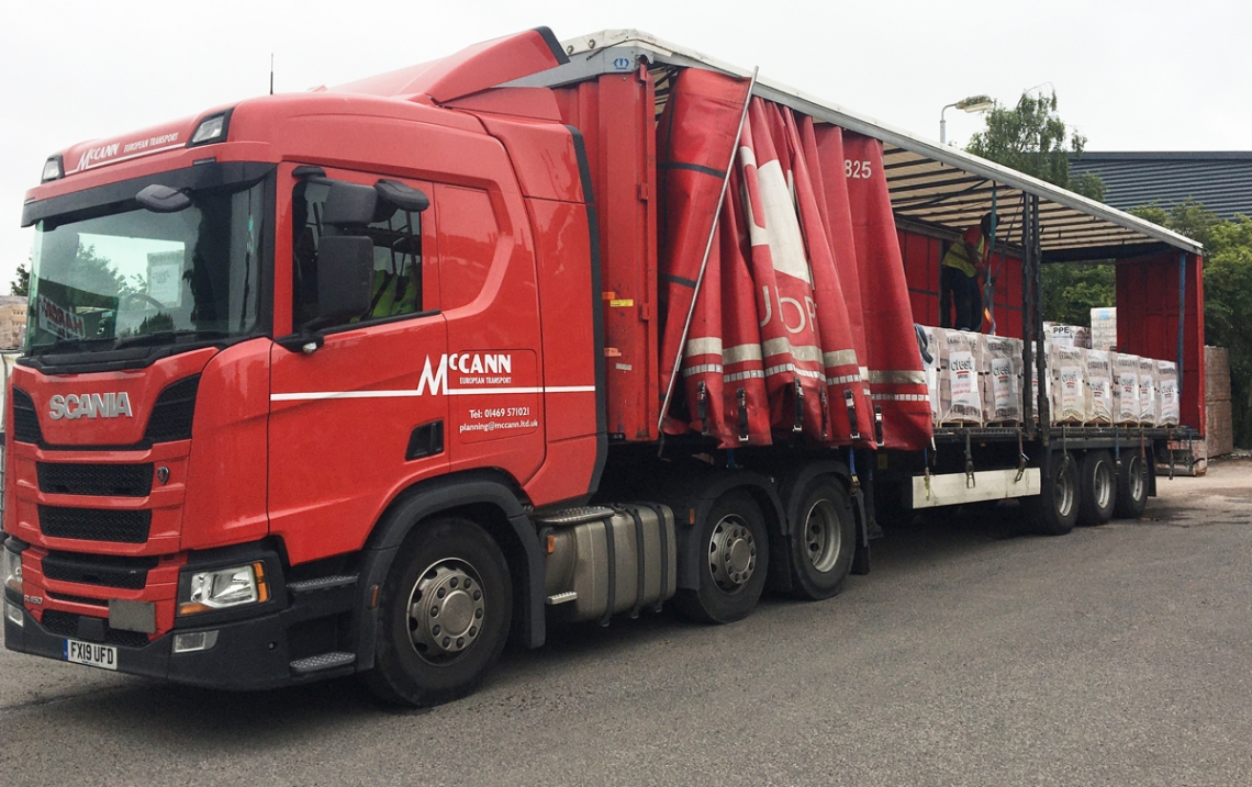 McCann Logistics Brick Delivery