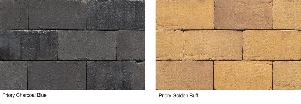 Priory Charcaol blue and Golden buff Priory Charcaol blue and Golden buff