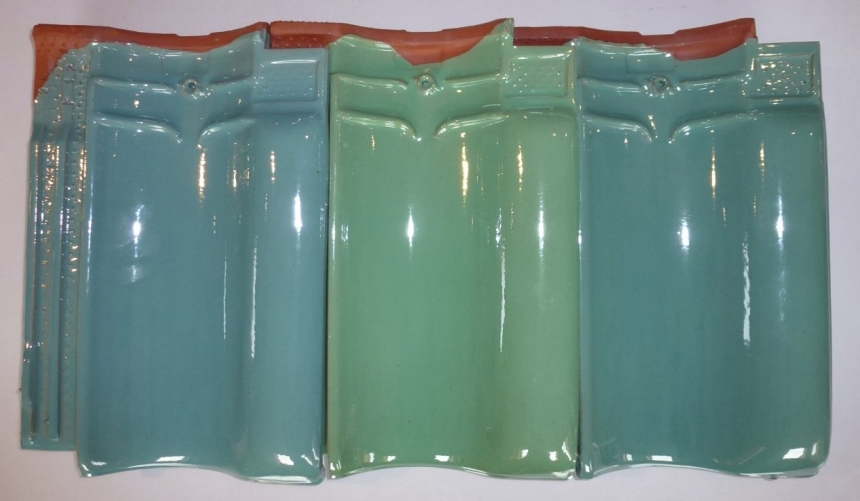 Green Shades-glazed-sample-tiles Green Shades-glazed-sample-tiles
